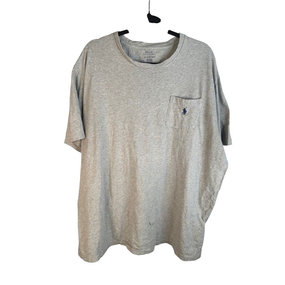Polo Ralph Lauren Men's Gray Short Sleeve Pocket T-Shirt Size 2XLT